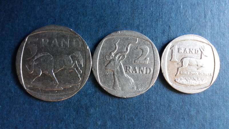 South Africa 2000 R5, R2 & R1 * Old Coat of Arms* Difficult to find