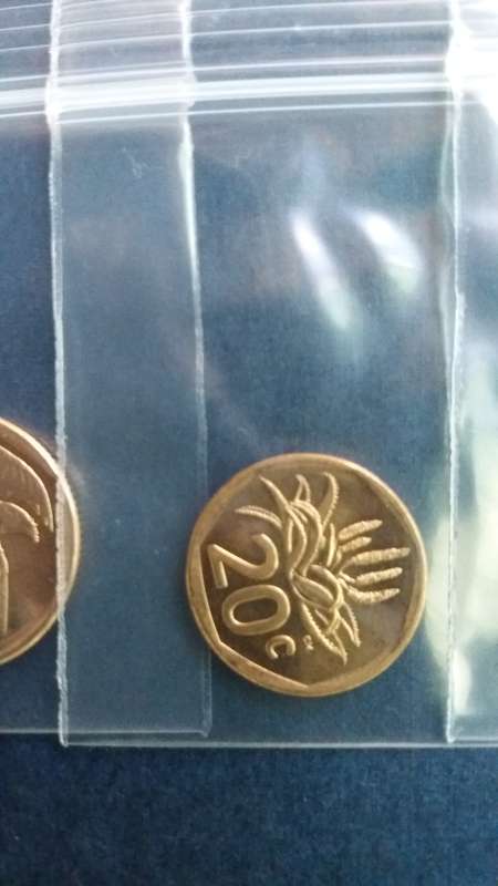 South Africa 2024 R1 , 50c , 20c & 10c *Condition AU/UNC* 4th Decimal Series