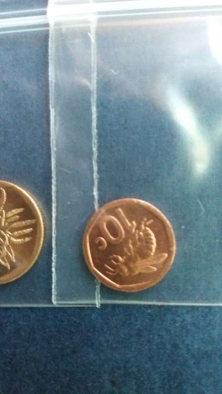 South Africa 2024 R1 , 50c , 20c & 10c *Condition AU/UNC* 4th Decimal Series