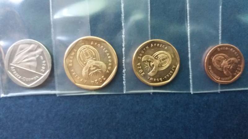South Africa 2024 R1 , 50c , 20c & 10c *Condition AU/UNC* 4th Decimal Series