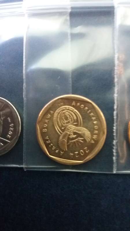 South Africa 2024 R1 , 50c , 20c & 10c *Condition AU/UNC* 4th Decimal Series