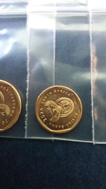 South Africa 2024 R1 , 50c , 20c & 10c *Condition AU/UNC* 4th Decimal Series