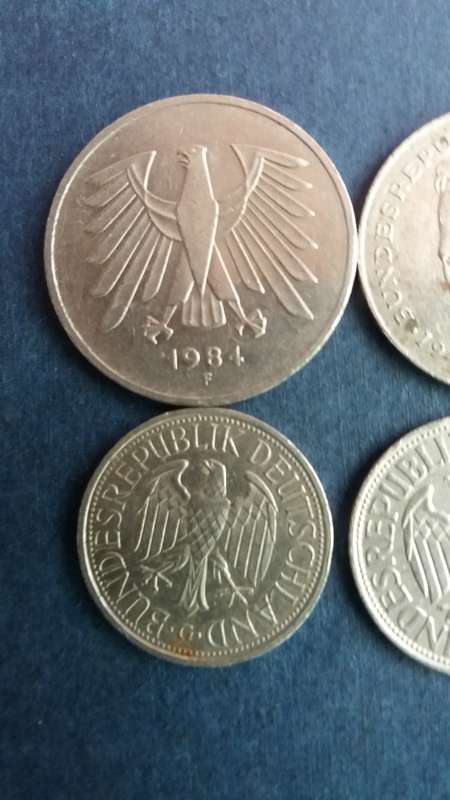 Lot of Deutsche Mark - 4 coins * 9 Deutsche Mark  R88,89*