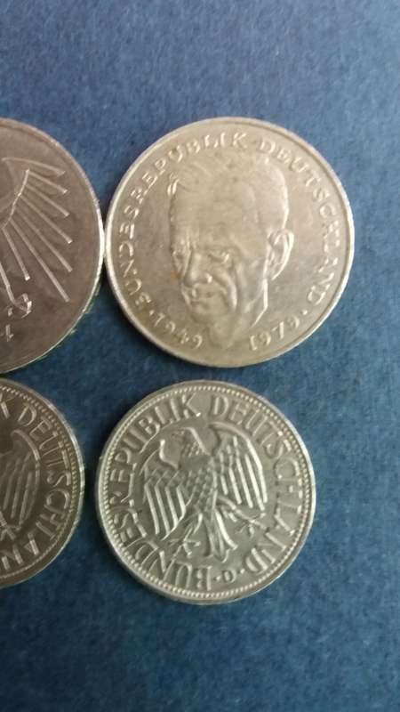 Lot of Deutsche Mark - 4 coins * 9 Deutsche Mark  R88,89*