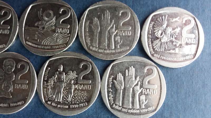 South Africa 2019/2020 R2 Rights Coins * 7 x Coins*