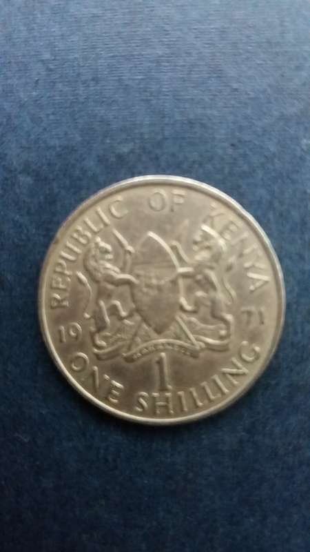 Kenya 1971 1 Shilling * Bust of Mzee Jomo Kenyatta*