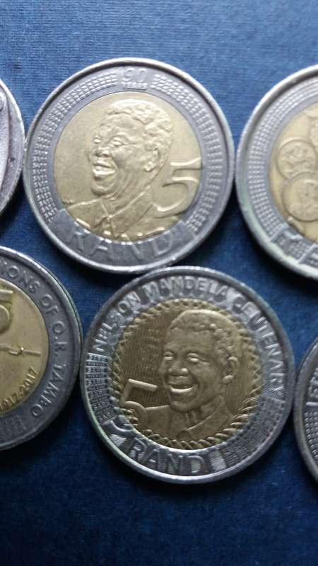 South Africa Set of Commemorative R5 from 1994 to 2021 * 9 x coins*