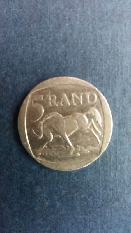 South Africa 1997 R5 * Old Coat of Arms - Mintage 1276000*