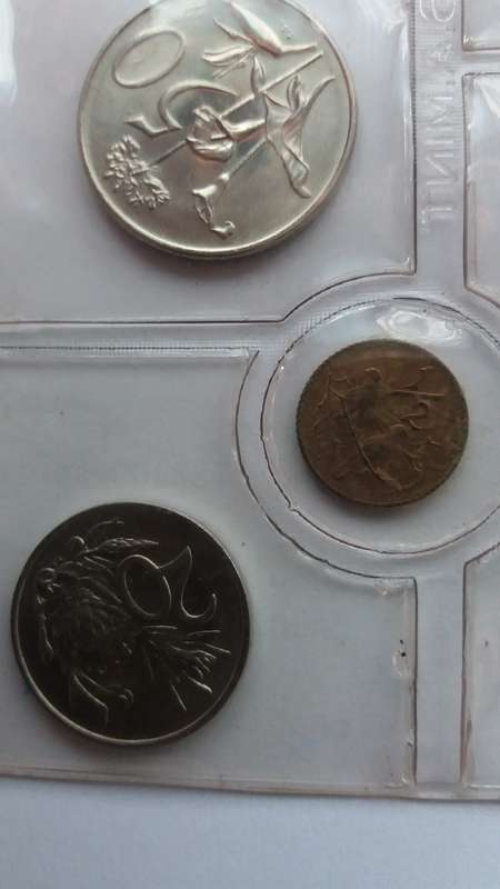 South Africa 1977 Mint Pack 1/2c to Nickel R1