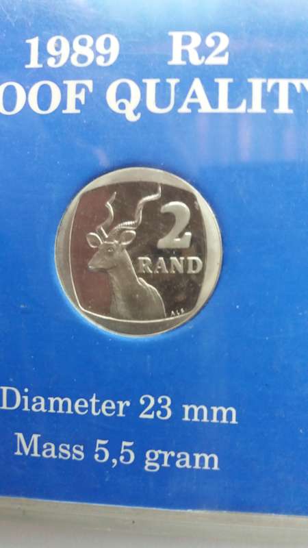 South Africa 1989 R2 Proof Quality