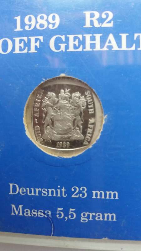 South Africa 1989 R2 Proof Quality