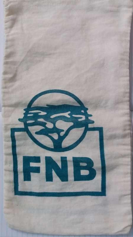 Vintage FNB Bank Money Bag (old logo)