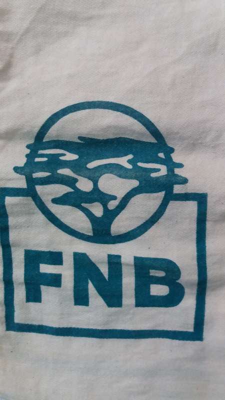 Vintage FNB Bank Money Bag (old logo)