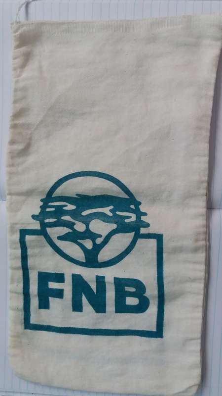 Vintage FNB Bank Money Bag (old logo)