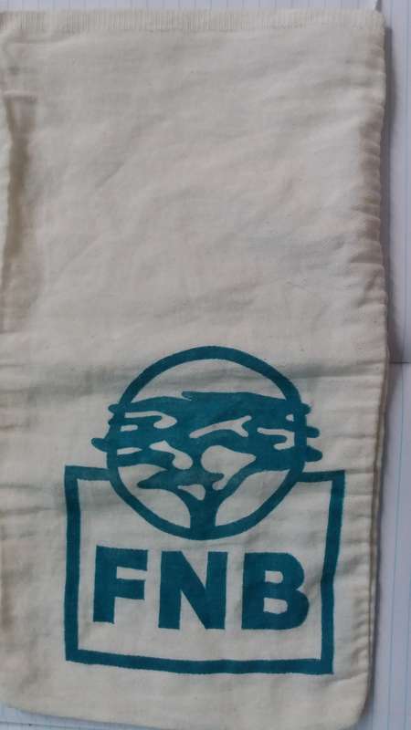 Vintage FNB Bank Money Bag (old logo)