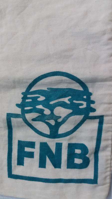 Vintage FNB Bank Money Bag (old logo)
