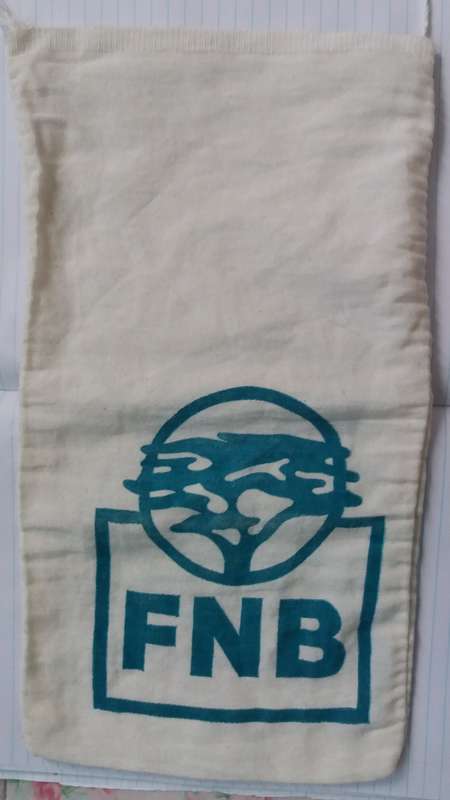 Vintage FNB Bank Money Bag (old logo)