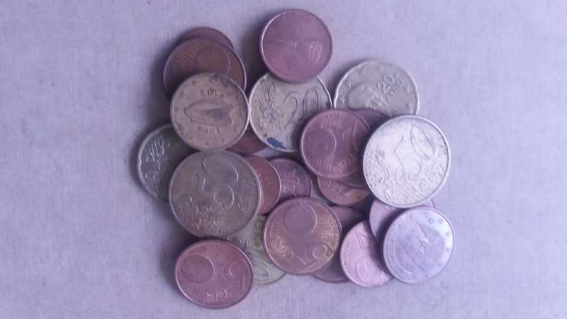 Euro Cent Lot * 2 Euro 25 cent  R48.50 *