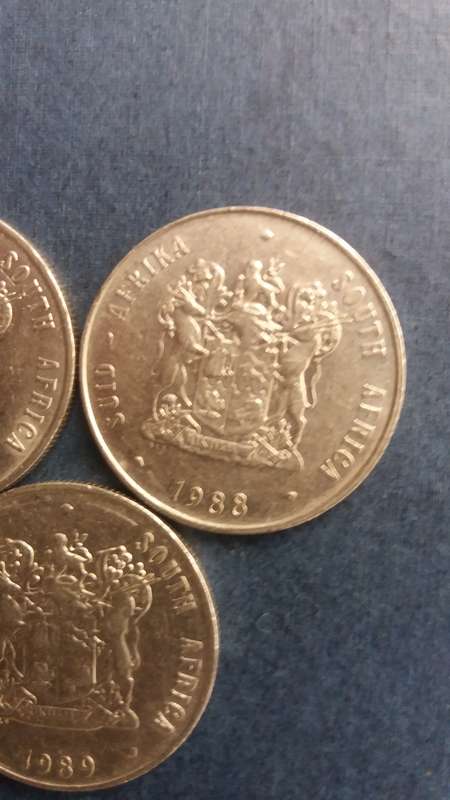 South Africa 1987, 1988 & 1989 R1  * 3 x Coins*
