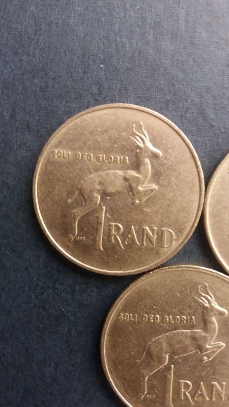 South Africa 1987, 1988 & 1989 R1  * 3 x Coins*
