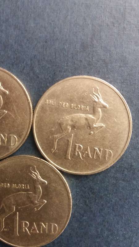 South Africa 1987, 1988 & 1989 R1  * 3 x Coins*