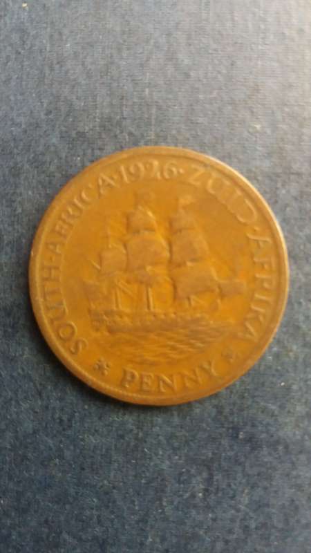 South Africa 1926 1 Penny * George V - Mintage 393 095*
