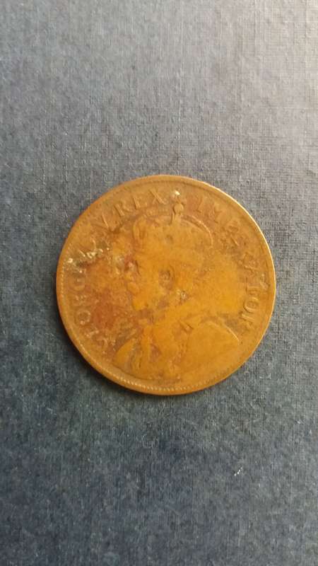 South Africa 1928 1 Penny * George V - Mintage 385 669* Filler Coin