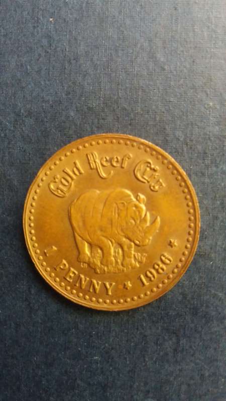 Gold Reef City 1986 1 Penny Token