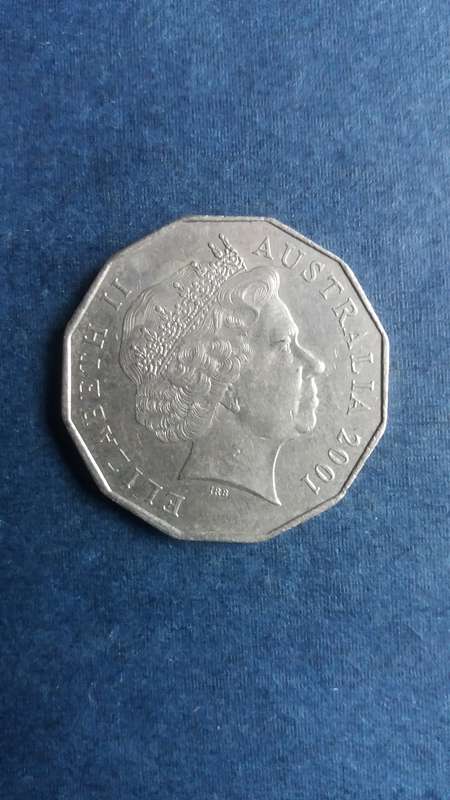 Australia 2001 50 cents * Queen Elizabeth - 100th Anniversary of Federation*