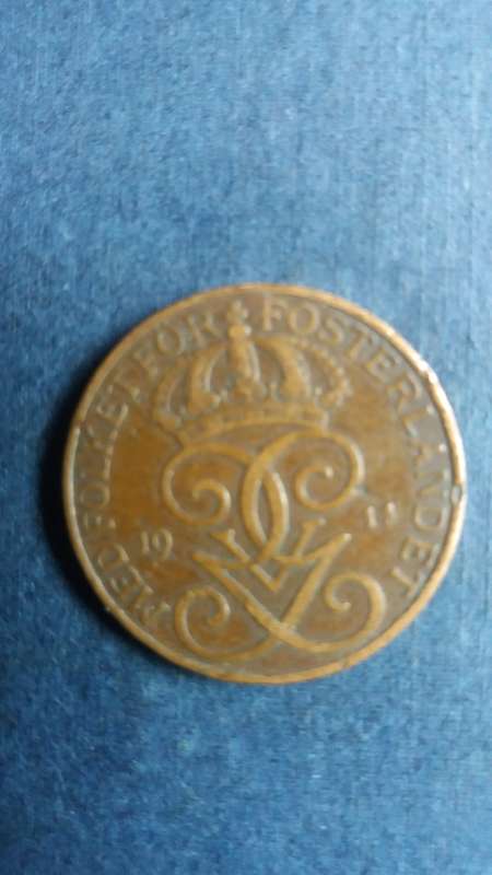 Sweden 1911  5 Ore * Mintage 778460*