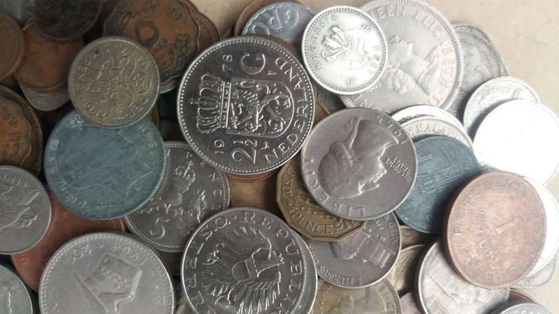 World Mix Coins - lot of 340 coins in total * No South African Coins*