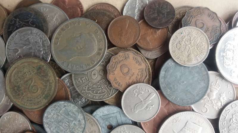 World Mix Coins - lot of 340 coins in total * No South African Coins*