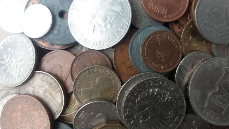 World Mix Coins - lot of 340 coins in total * No South African Coins*