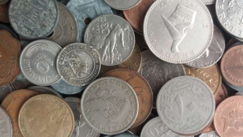 World Mix Coins - lot of 340 coins in total * No South African Coins*