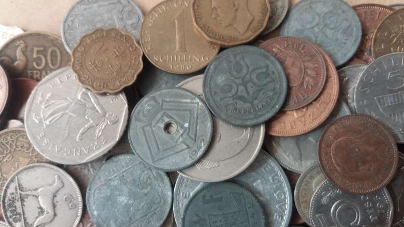 World Mix Coins - lot of 340 coins in total * No South African Coins*