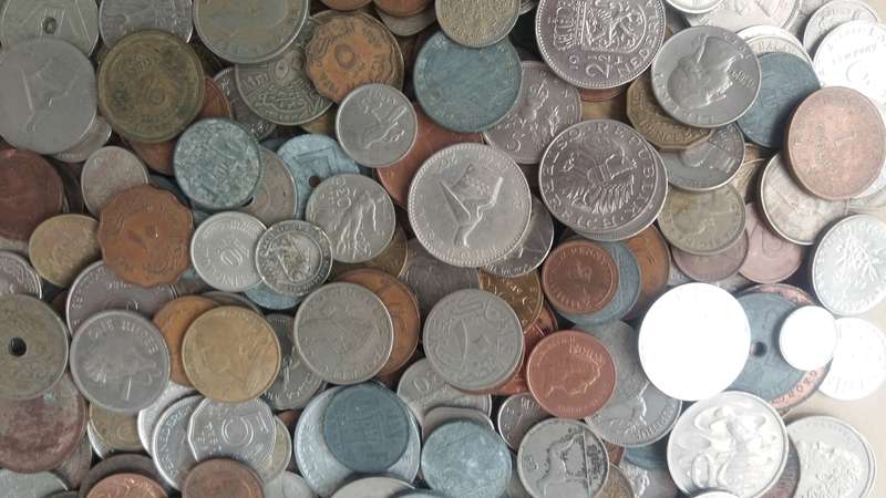 World Mix Coins - lot of 340 coins in total * No South African Coins*