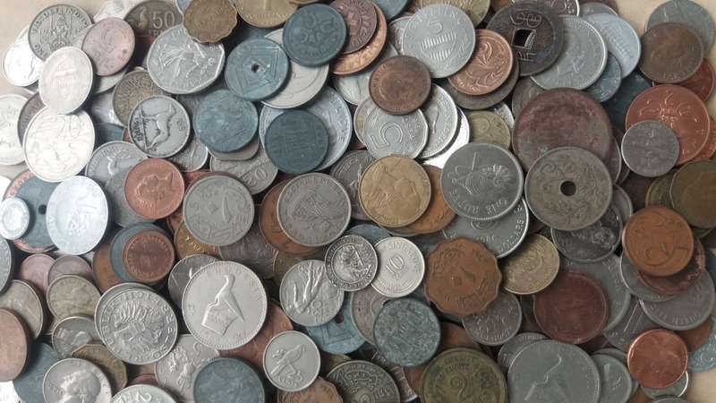World Mix Coins - lot of 340 coins in total * No South African Coins*