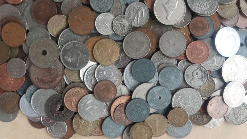 World Mix Coins - lot of 340 coins in total * No South African Coins*