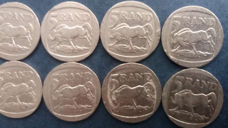 South Africa 1994 & 1995 R5 - Wildebeest * 5 x 1994 & 5 x 1995*