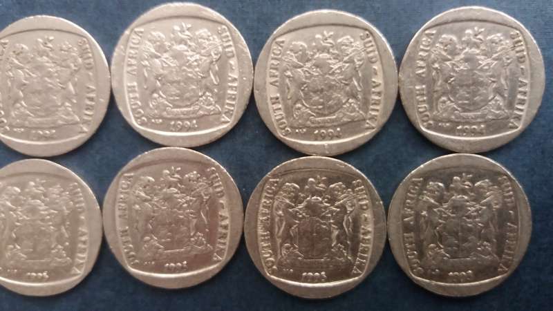 South Africa 1994 & 1995 R5 - Wildebeest * 5 x 1994 & 5 x 1995*