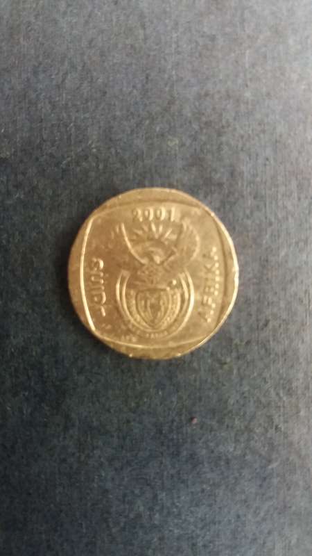 South Africa 2001 R1 *Mintage 1 196322 - Difficult to find*