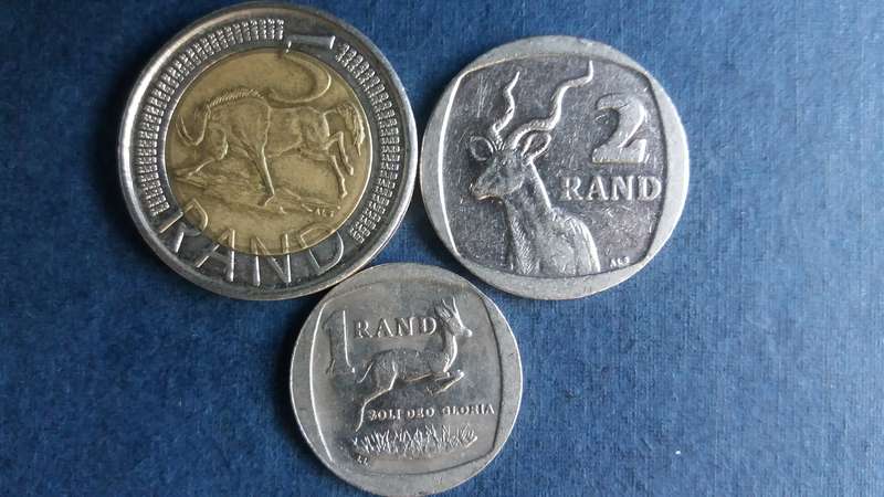 South Africa 2017 R5, R2 & R1  * Difficult to find no mintage fiqures*