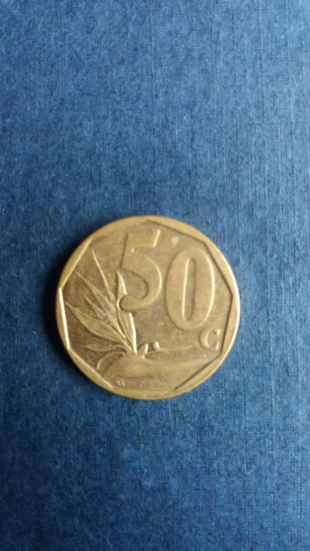 South Africa 2015  50 cents * AU Condition*