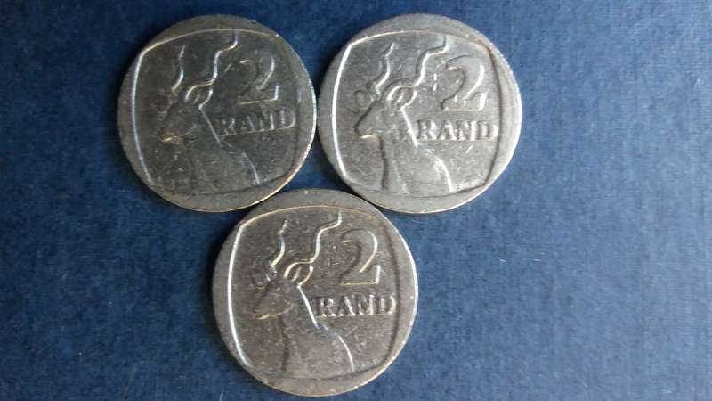 South Africa 1989 , 1990 & 1991 R2 * 3 X Coins*