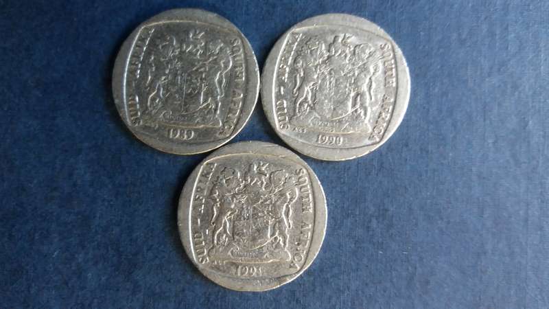 South Africa 1989 , 1990 & 1991 R2 * 3 X Coins*