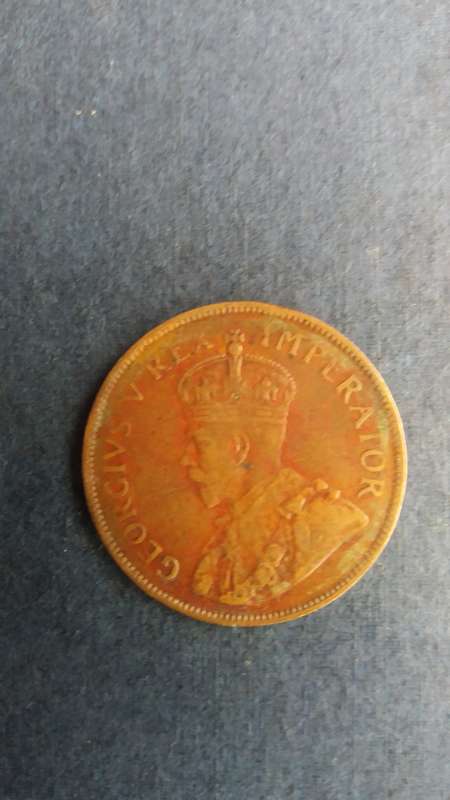 South Africa 1935  1 Penny * George V -  Mintage  2 295 191*