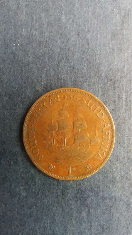South Africa 1935  1 Penny * George V -  Mintage  2 295 191*