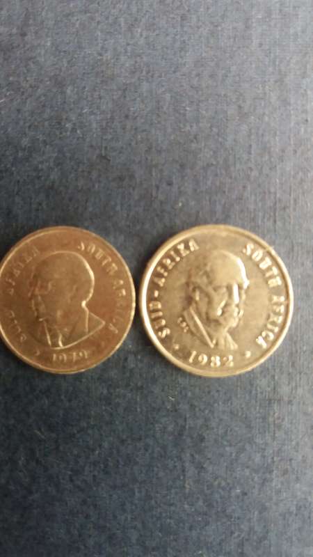 South Africa 2nd Decimal 5c * President Heads* 5 x coins