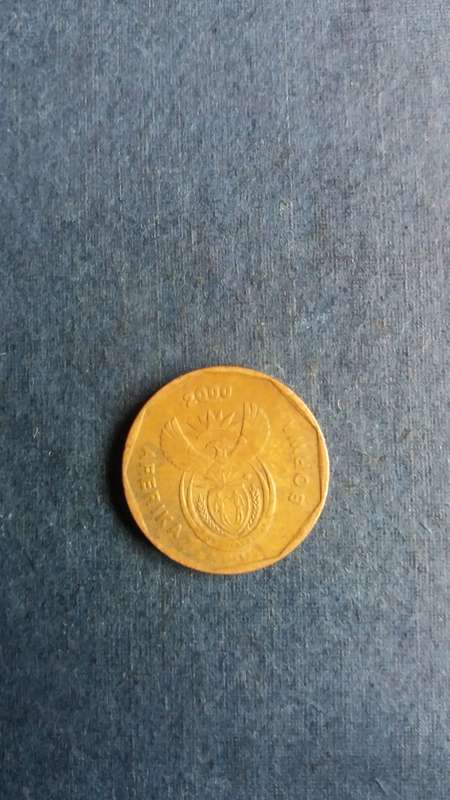 South Africa 2000 20 cent * New Coat of Arms*