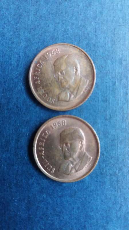 South Africa 1968 1 cent * English & Afrikaans legend - CR Swart*